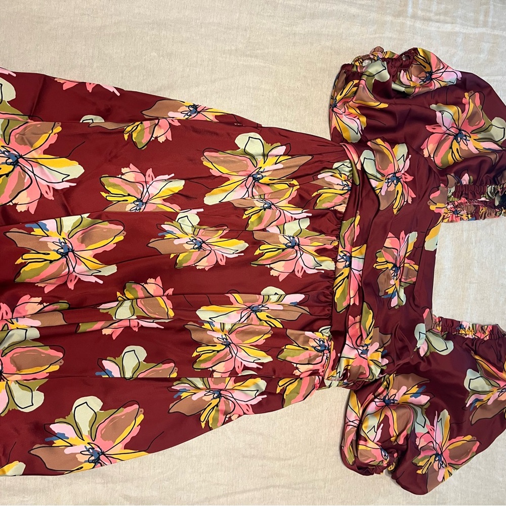 Crosby Multicolor Puff Sleeve Dress